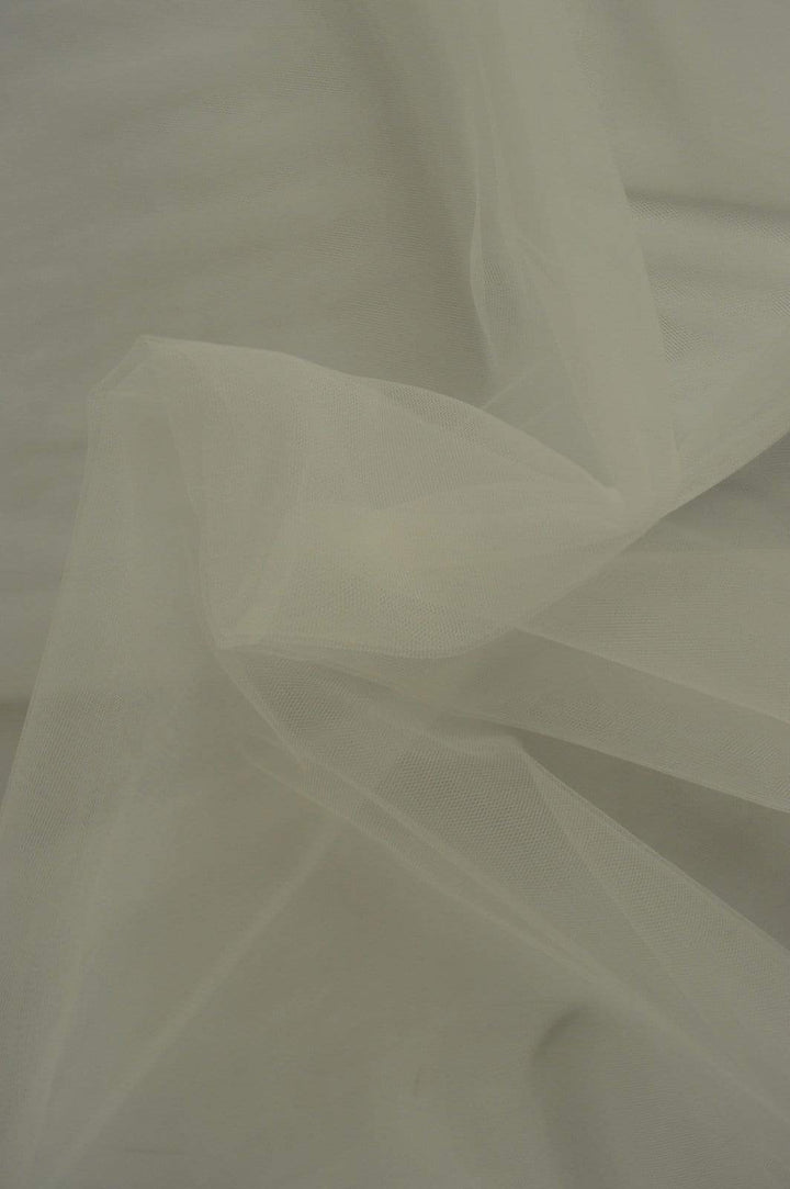 RÅVIT MJUKT TYLL MED STRETCH