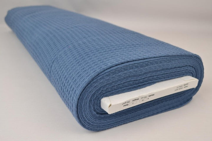 STÅLBLÅ VÅFFEL PIQUÉ – ABSORBERANDE & SNABBTORKANDE