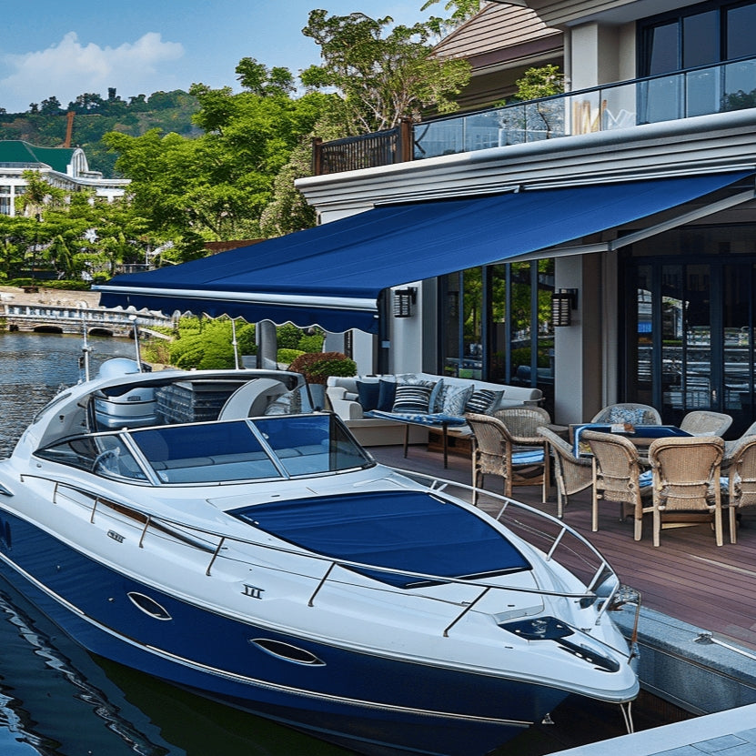 MÖRKGRÅ FLORIDA UV KAPELL- & MARKISVÄV