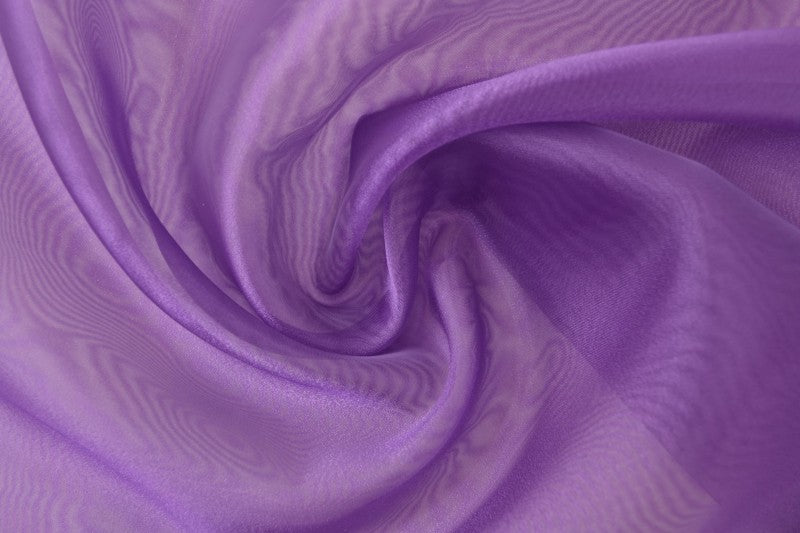 LILA ORGANZA – TRANSPARENT & GLÄNSANDE