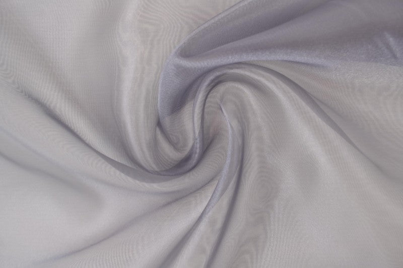 GRÅ ORGANZA – TRANSPARENT & GLÄNSANDE