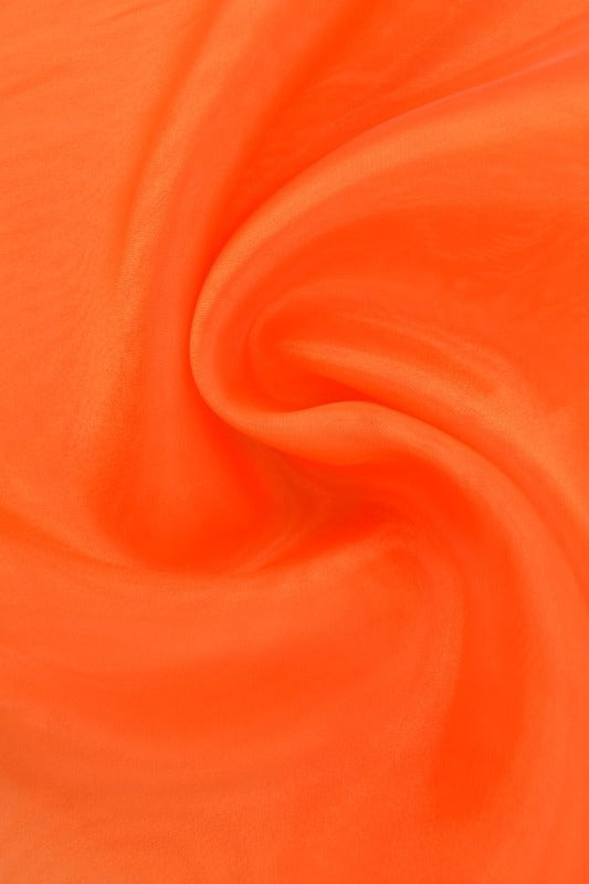 MANDARINORANGE ORGANZA – TRANSPARENT & GLÄNSANDE