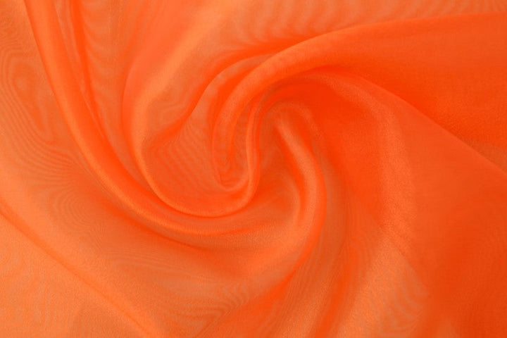 MANDARINORANGE ORGANZA – TRANSPARENT & GLÄNSANDE