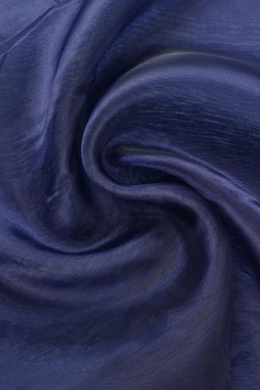 NAVY ORGANZA – TRANSPARENT & GLÄNSANDE