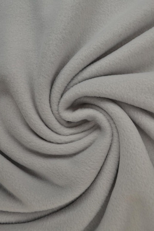 SILVERGRÅ POLAR FLEECE – ANTI-PILLING, VARM & LÄTT