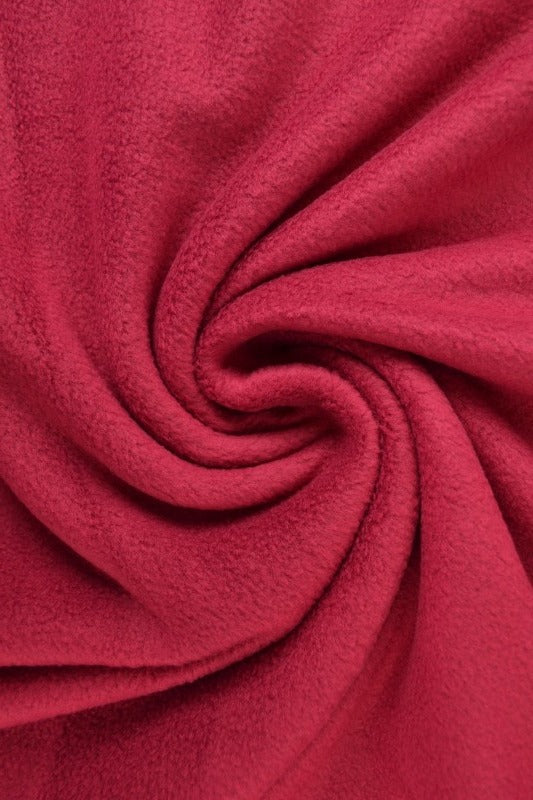 VINRÖD POLAR FLEECE – ANTI-PILLING, VARM & LÄTT