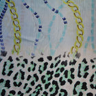 LJUS LEOPARD SIDEN MED  GULDKEDJOR