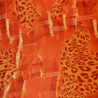 ORANGE SIDEN MED LEOPARDMÖNSTER