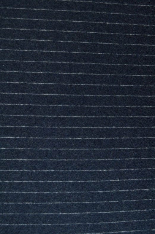 Garn & Metervarer Strikket Bomuldsflannel NAVY TYK STRIBET FLANNEL