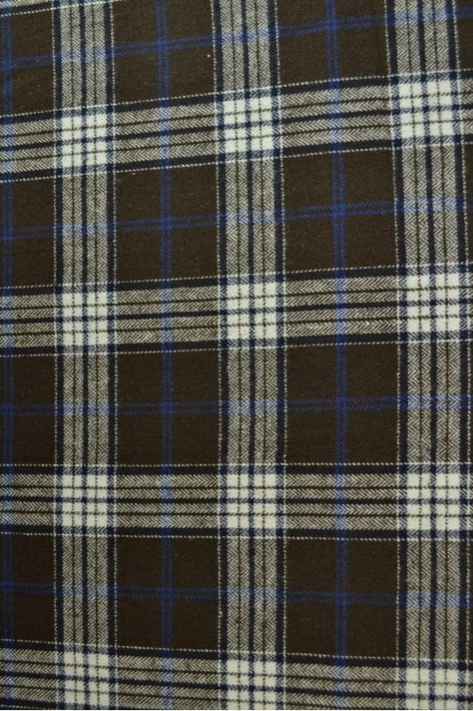 Garn & Metervarer Tartan BRUN SKOTSKTERNET TARTAN FLANNEL