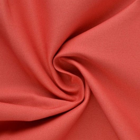 Garn & Metervarer Twill KORAL TWILL STOF MED STRÆK AF BOMULD