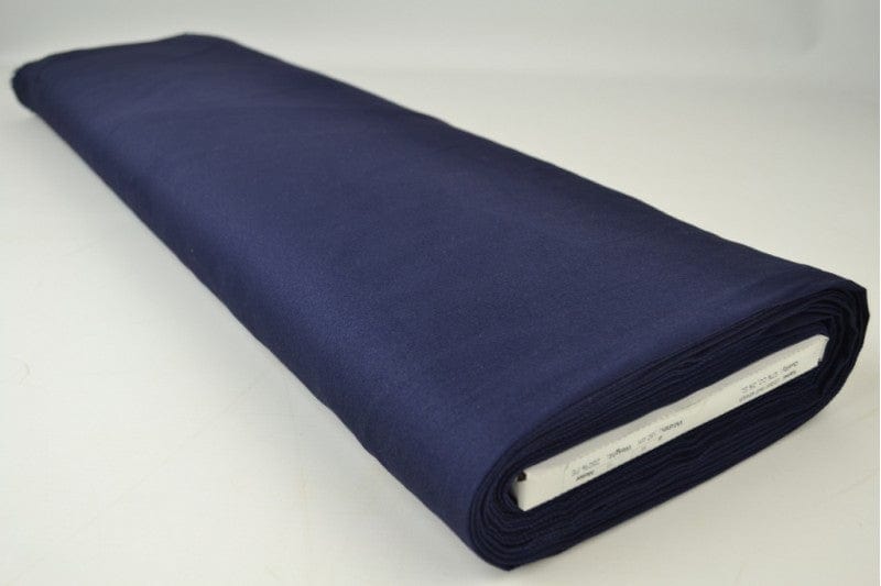 Garn & Metervarer Twill NAVY TWILL STOF MED STRÆK AF BOMULD