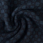 NAVY ULL/POLYESTER MED TEXTURMÖNSTER