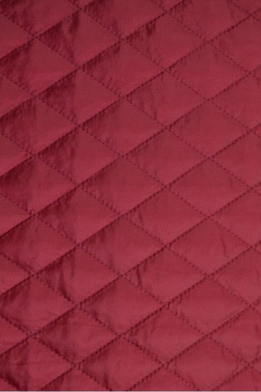 Garn & Metervarer WT Quiltet Lining BORDEAUX FASTVÆVET QUILT FOER/YDERSTOF 2-LAG