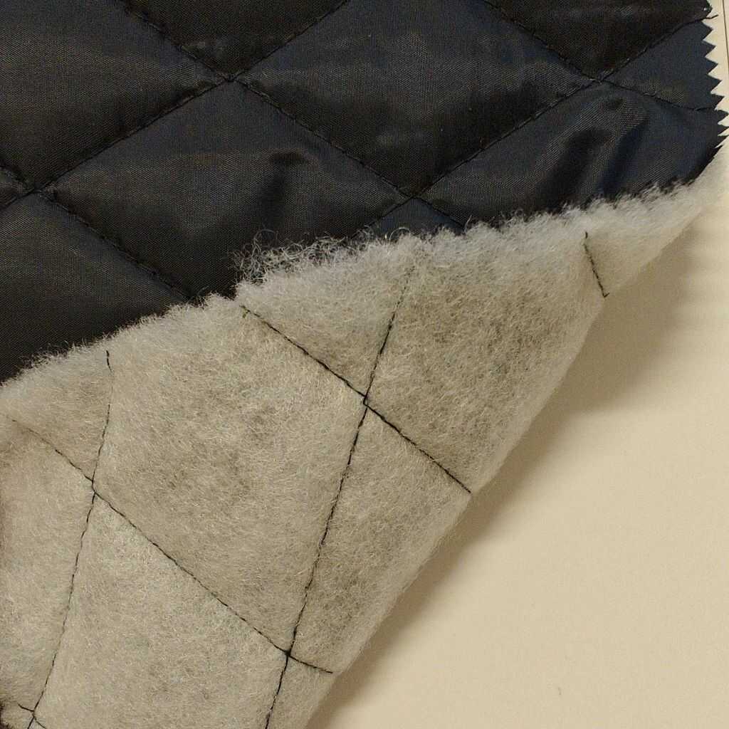 Garn & Metervarer WT Quiltet Lining NAVY FASTVÆVET QUILT FOER/YDERSTOF 2-LAG