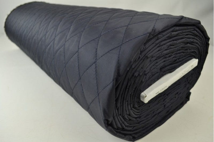 Garn & Metervarer WT Quiltet Lining NAVY FASTVÆVET QUILT FOER/YDERSTOF 2-LAG