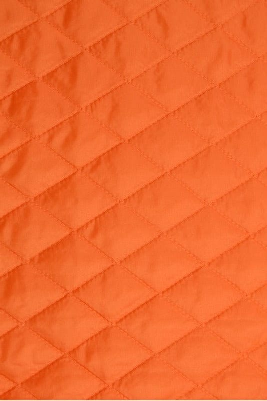 Garn & Metervarer WT Quiltet Lining ORANGE FASTVÆVET QUILT FOER/YDERSTOF 2-LAG