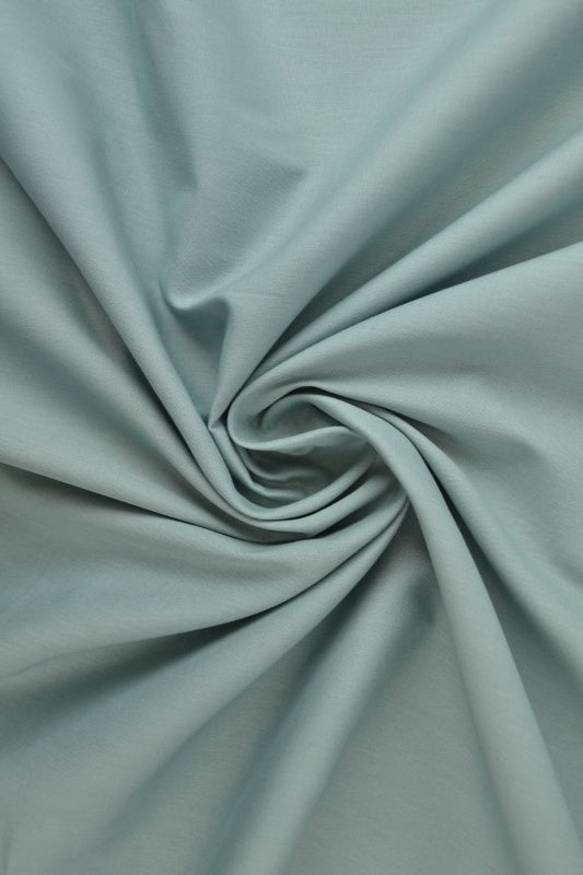 VINTAGE GRÖN BOMULLSPOPLIN – TÄTT VÄVT BOMULLSTYG