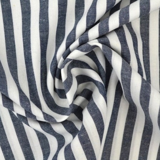 NAVY GINGHAM RANDIGT BOMULLSTYG 6,5 MM GINGHAM RUTOR – OEKO-TEX BOMULL, LÄTT & ANDNINGSBART