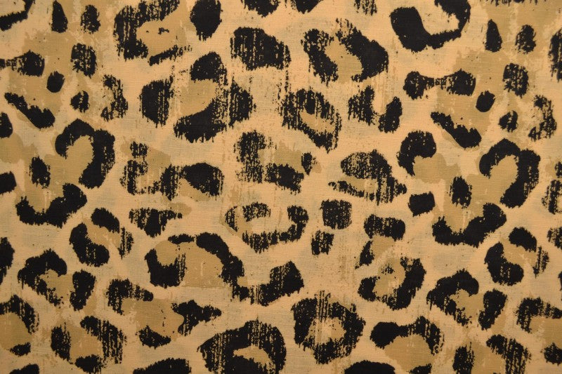 GULD HØR MED LEOPARDPRINT – nærbillede