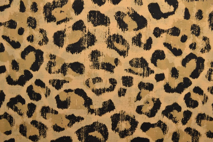 GULD HØR MED LEOPARDPRINT – nærbillede