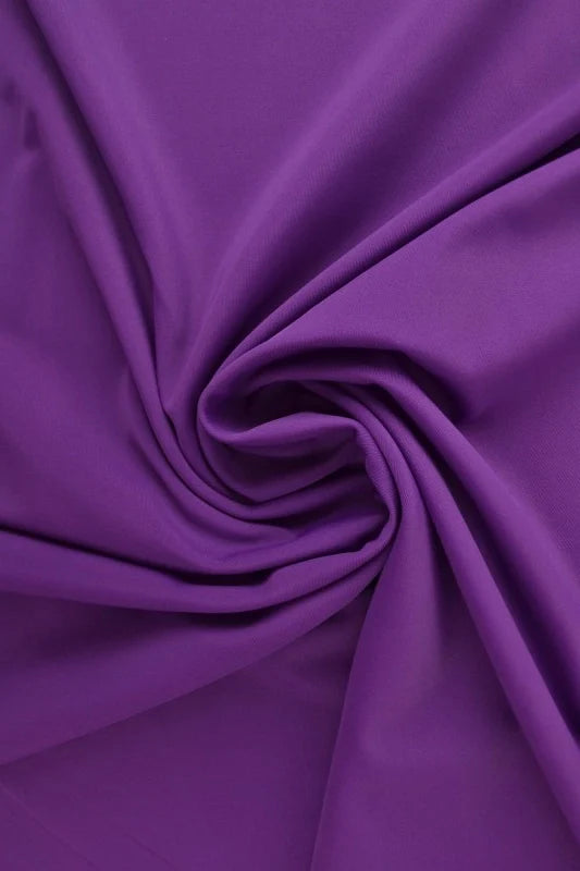 MÖRKLILA LYCRA – 4-VÄGS STRETCH & SNABBTORKANDE