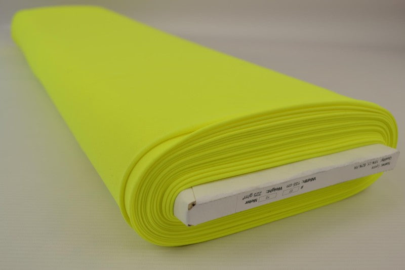 NEON GUL LYCRA – 4-VÄGS STRETCH & SNABBTORKANDE
