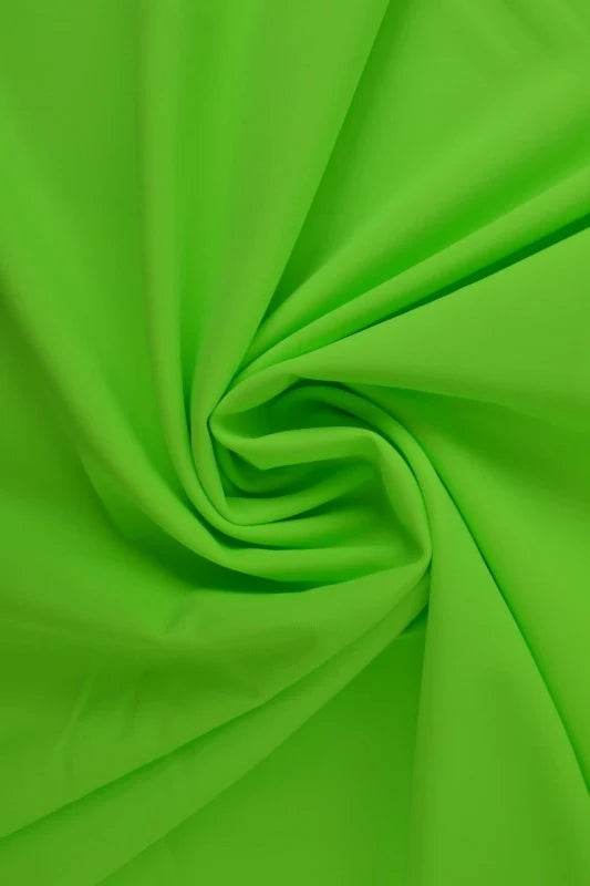 NEON LIME GRÖN LYCRA – 4-VÄGS STRETCH & SNABBTORKANDE