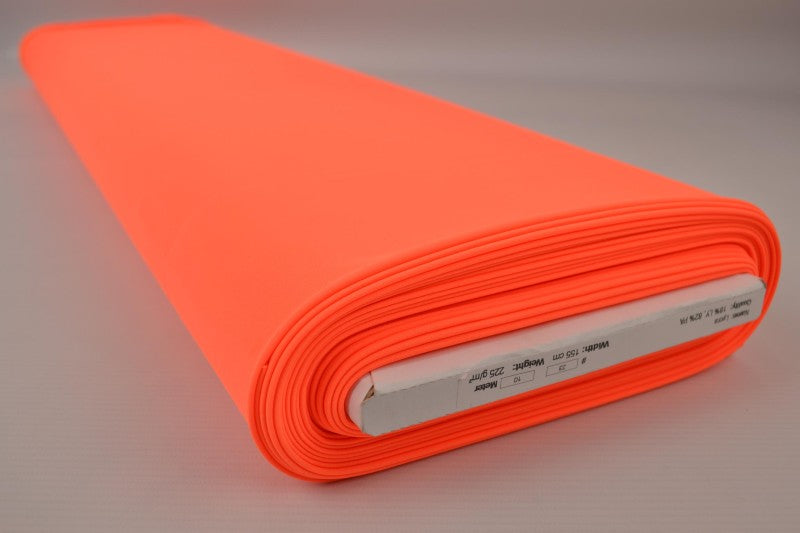 NEON ORANGE LYCRA – 4-VÄGS STRETCH & SNABBTORKANDE