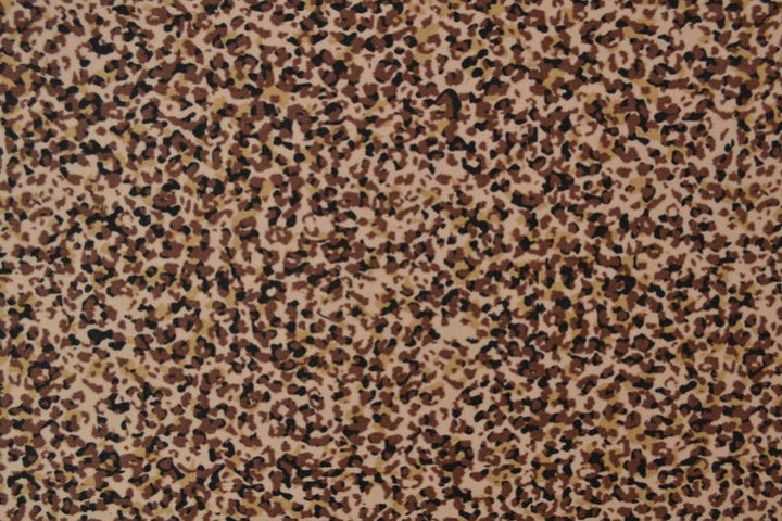 BEIGE LYCRA TYG FÖR BADKLÄDER OCH SPORTKLÄDER MED LEOPARDMÖNSTER