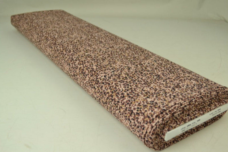 BEIGE LYCRA TYG FÖR BADKLÄDER OCH SPORTKLÄDER MED LEOPARDMÖNSTER