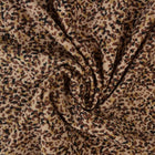 BEIGE LYCRA TYG FÖR BADKLÄDER OCH SPORTKLÄDER MED LEOPARDMÖNSTER