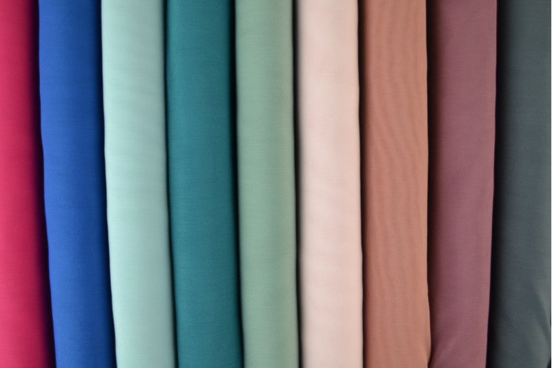 BLÅ LYCRAMESH – ELASTISKT NETTYG, SEMI-TRANSPARENT 4-VÄGS STRETCH