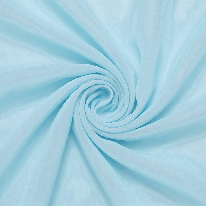 LJUS BLÅ / AQUA SIDENCHIFFONG – 2. SORTERING