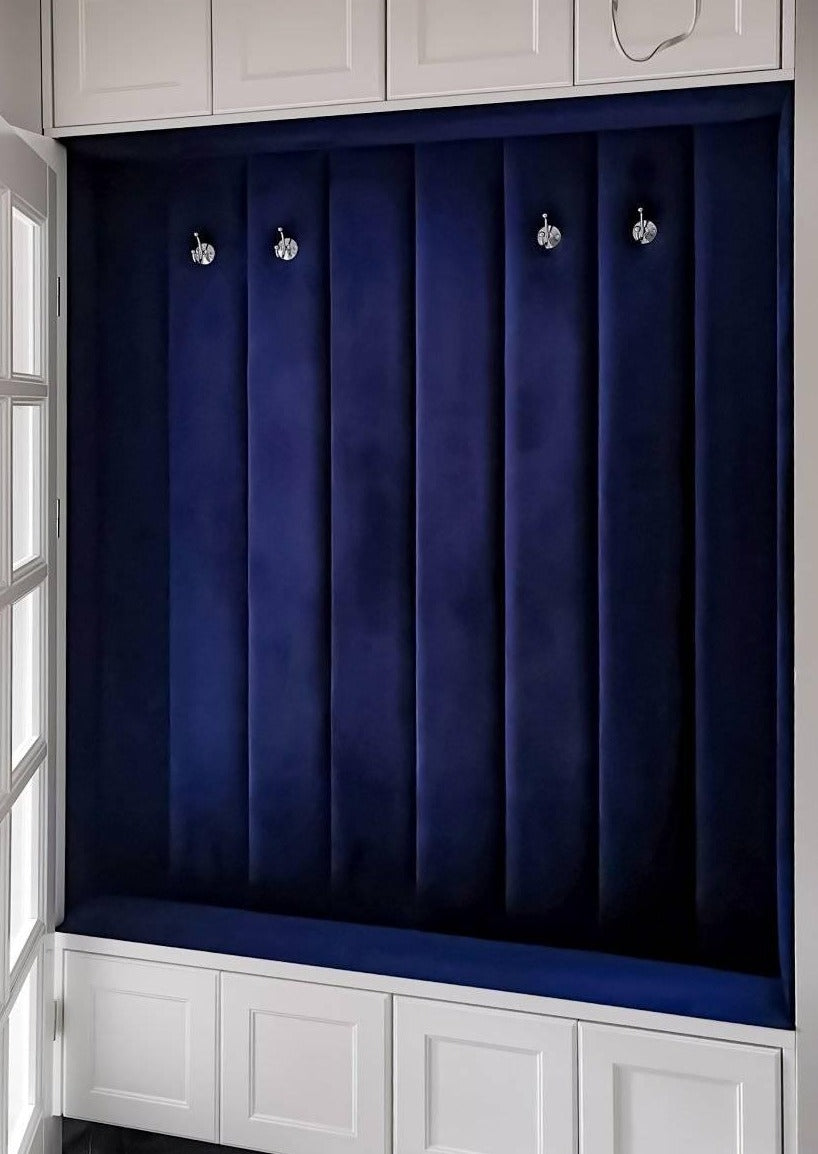 NAVY LÄTT OCH SLITSTARK MÖBELSAMMET - MAGIC VELVET