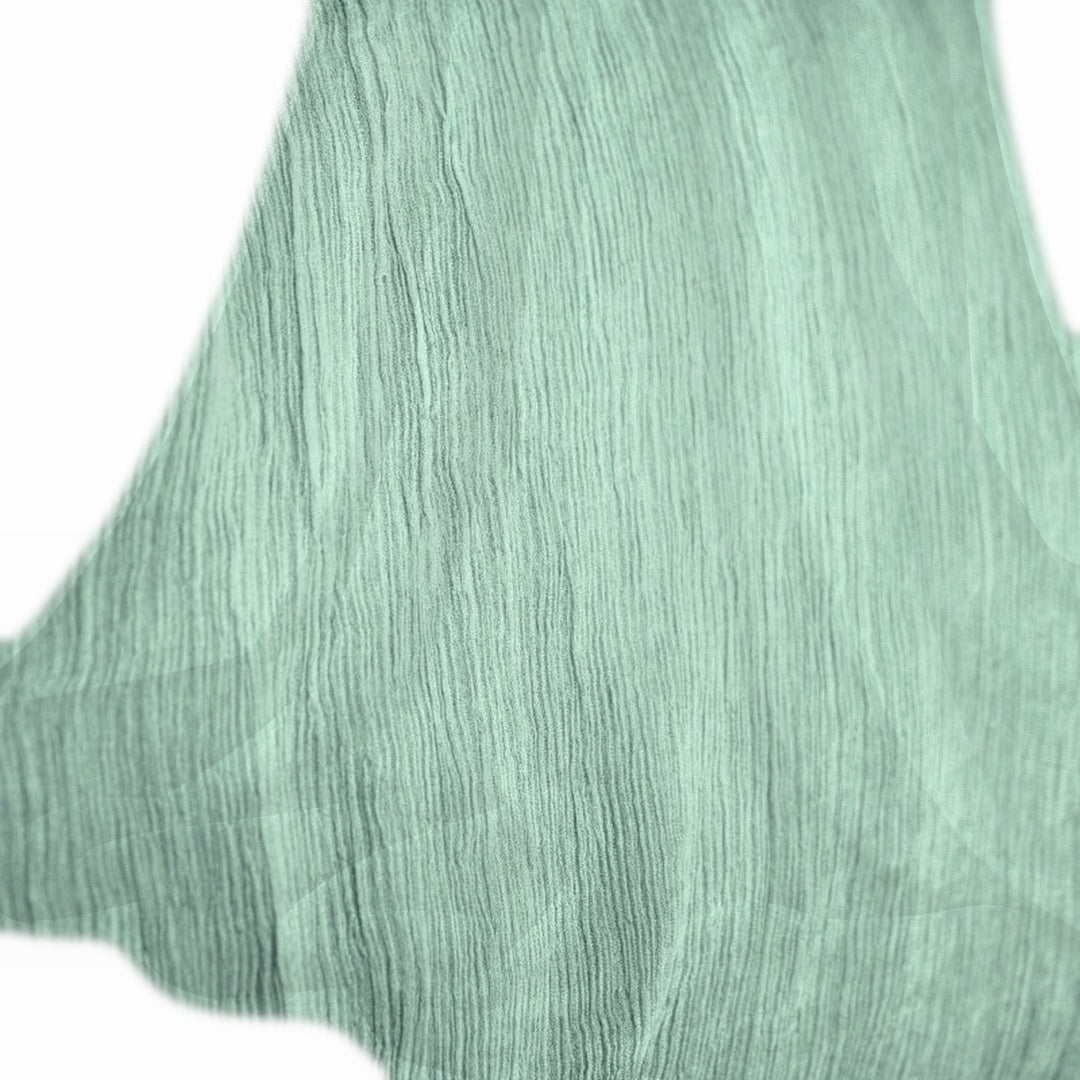 Mintgrönt sidenchiffong – lätt, skirt chiffongtyg (bild 2 av 9)