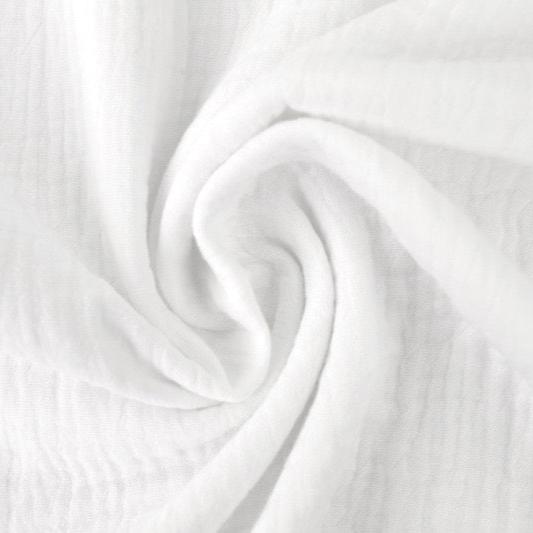 VIT DOUBLE GAUZE MUSSLIN – MJUK & ANDNINGSBAR