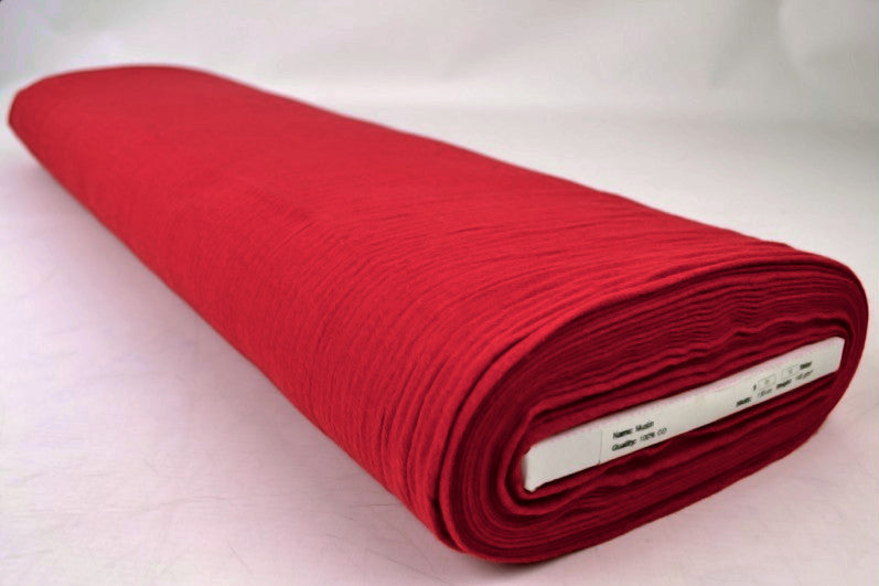 RÖD DOUBLE GAUZE MUSSLIN – MJUK & ANDNINGSBAR