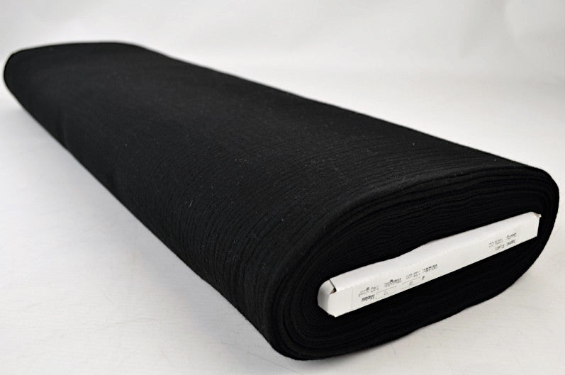 SVART DOUBLE GAUZE MUSSLIN – MJUK & ANDNINGSBAR