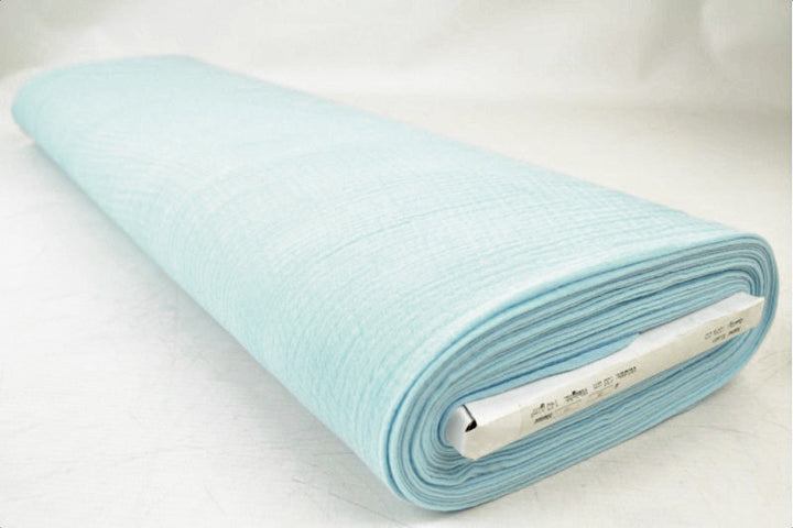 LJUSBLÅ DOUBLE GAUZE MUSSLIN – MJUK & ANDNINGSBAR