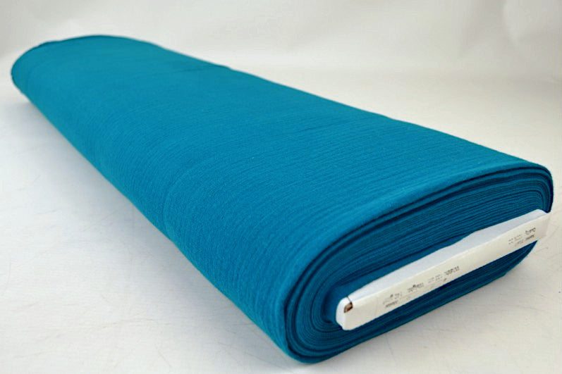 PETROLEUMSBLÅ DOUBLE GAUZE MUSSLIN – MJUK & ANDNINGSBAR