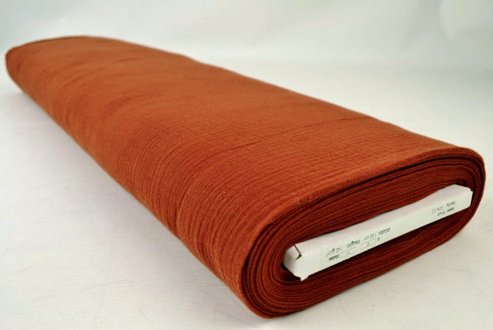 KOPPARFÄRGAD DOUBLE GAUZE MUSSLIN – MJUK & ANDNINGSBAR