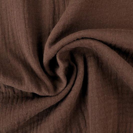 BRUN DOUBLE GAUZE MUSSLIN – MJUK & ANDNINGSBAR