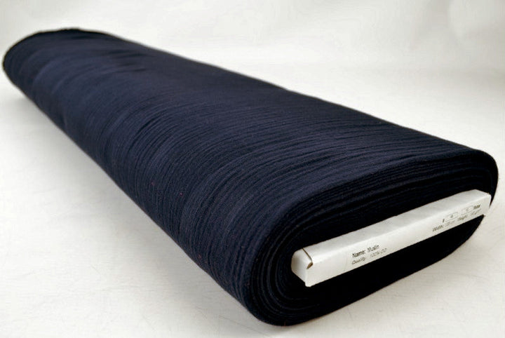 NAVY DOUBLE GAUZE MUSSLIN – MJUK & ANDNINGSBAR