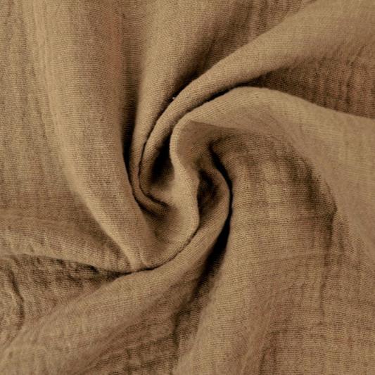 KAKIGRÖN DOUBLE GAUZE MUSSLIN – MJUK & ANDNINGSBAR