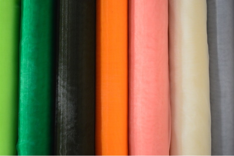 NAVY ORGANZA – TRANSPARENT & GLÄNSANDE