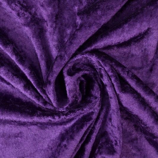 LILA KROSSAD VELOUR – STICKAD, STRETCHIG & GLANSFULLT FALL