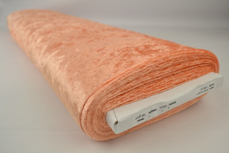 ORANGE KROSSAD VELOUR – STICKAD, STRETCHIG & GLANSFULLT FALL