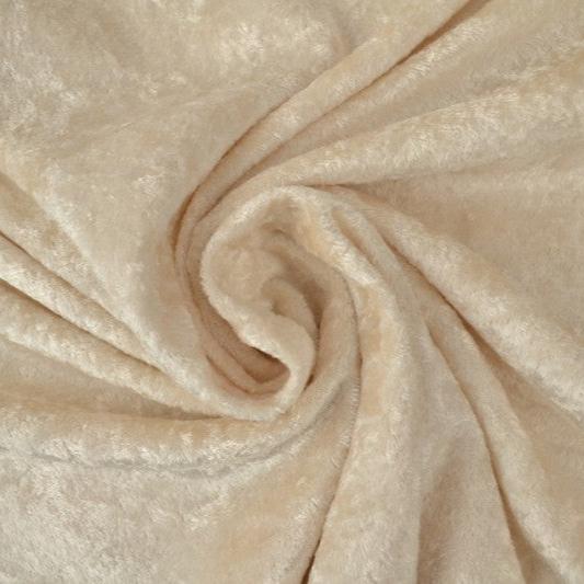 CHAMPAGNEFÄRGAD KROSSAD VELOUR – STICKAD, STRETCHIG & GLANSFULLT FALL