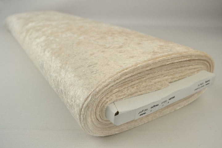 CHAMPAGNEFÄRGAD KROSSAD VELOUR – STICKAD, STRETCHIG & GLANSFULLT FALL